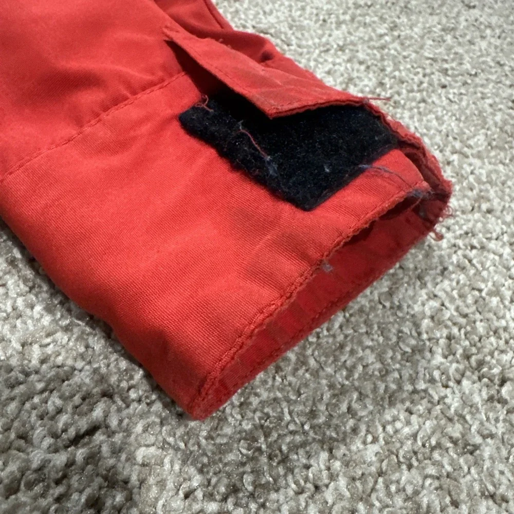 Vintage 1980s Powderhorn Mountaineering Jacket Red Hooded Outdoor Coat Sz Medium